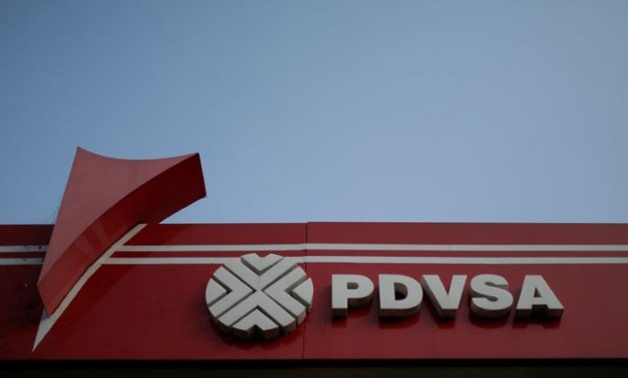 The corporate logo of the state oil company PDVSA is seen at a gas station in Caracas, Venezuela April 12, 2017- REUTERS

