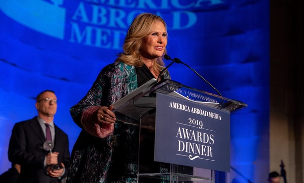 File - America Abroad Media (AAM) honored Egyptian superstar Yousra at its seventh annual Awards Dinner in Washington, D.C.