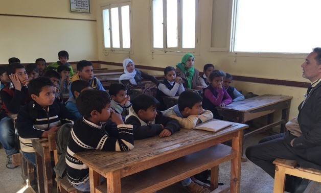 Students of a primary school in North Sinai - Egypt Today/Mohamed Hussein