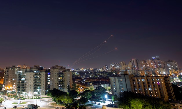 Iron Dome anti-missile system fires interception missiles as rockets are launched from Gaza towards Israel, as seen from the city of Ashkelon, Israel, November 14, 2019. REUTERS/Amir Cohen