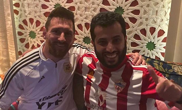 Turki Al-Sheikh with Lionel Messi - FILE