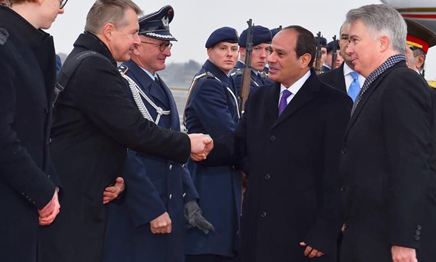 Sisi arrived in Berlin on Sunday to participate in the high-level dialogue of CwA - Courtesy of the Presidency