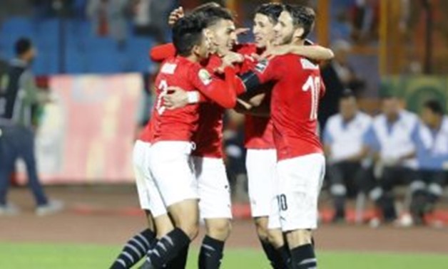 Egyptian Olympic team players celebrate - FILE