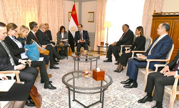 Germany's Economy Minister Peter Altmaier on Wednesday met with Egypt's President Abdel Fattah El-Sisi - Press photo