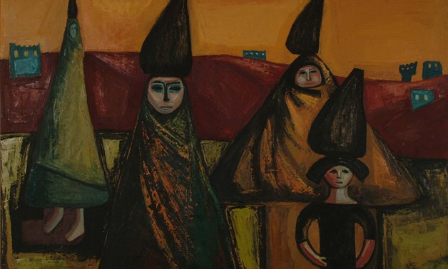 File-One of Fatma Arargi's paints