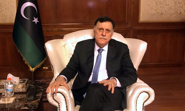 FILE PHOTO: Libya’s internationally recognized Prime Minister Fayez al-Serraj is seen during an interview with Reuters at his office in Tripoli, Libya June 16, 2019. REUTERS/Ulf Laessing/File Photo

