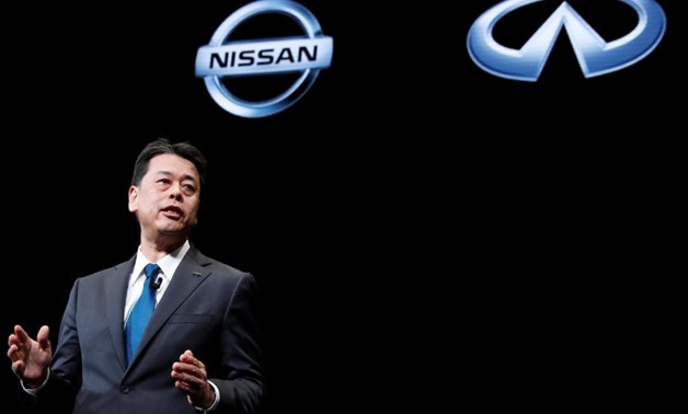 Nissan Motor's chief executive Makoto Uchida gestures during a news conference at Nissan Motor's headquarters in Yokohama, Japan, December 2, 2019. REUTERS/Kim Kyung-Hoon
