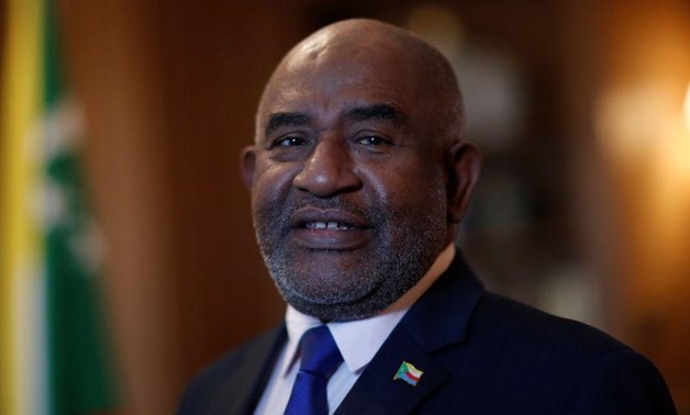 Comoros' President Azali Assoumani looks on during an interview with Reuters in Paris, France, December 1, 2019. REUTERS/Gonzalo Fuentes