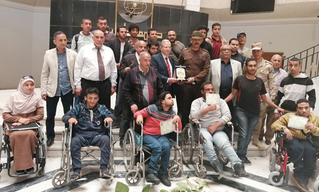 Disabled Helwan University Students granted military exemption in March 2019 - Press photo