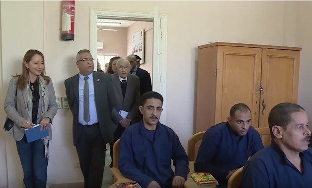 Treasurer of Hands off Cain, Elisabetta Zamparutti, visiting Marg Prison Dec. 18, 2019 - Youtube still/moiegy