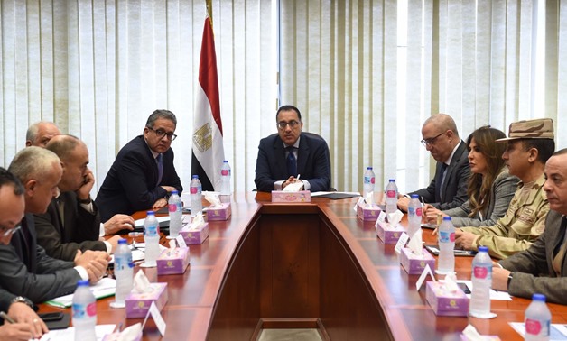 Prime Minister Mostafa Madbouli inspected on Thursday progress realized so far in developing the area surrounding the Grand Egyptian Museum - Courtesy of the Cabinet