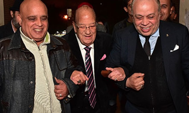 Hosny with Ashraf Zaki during the ceremony - ET