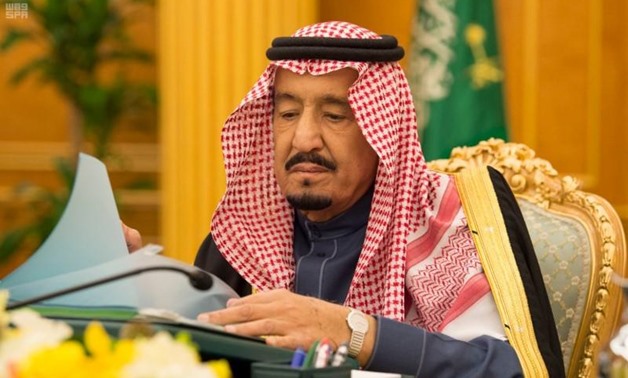 Saudi Arabia's King Salman bin Abdulaziz Al Saud presides over a cabinet meeting in Riyadh, Saudi Arabia, December 5, 2017. Saudi Press Agency/Handout via REUTERS