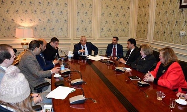 PRESS: The Egyptian Parliament’s foreign affairs committee led by MP Karim Darwish.