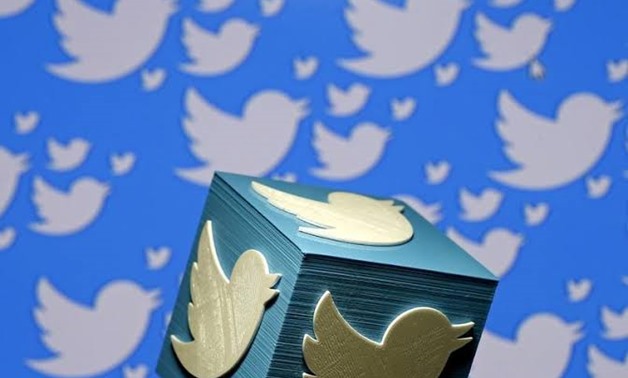 A 3D-printed logo for Twitter is seen in this picture illustration on January 26, 2016. REUTERS/Dado Ruvic/Illustration/File Photo
