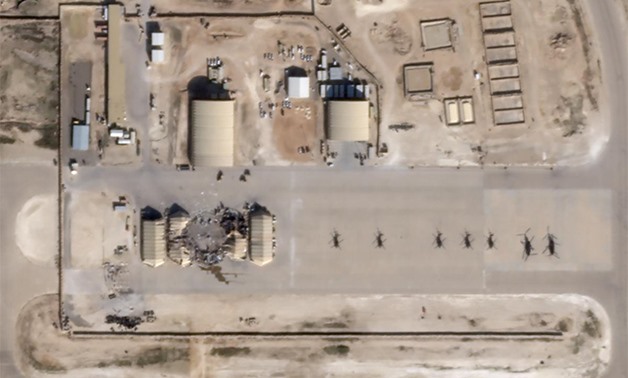 What appears to be new damage at Al Asad air base in Iraq is seen in a satellite picture taken January 8, 2020. Planet/Handout via REUTERS