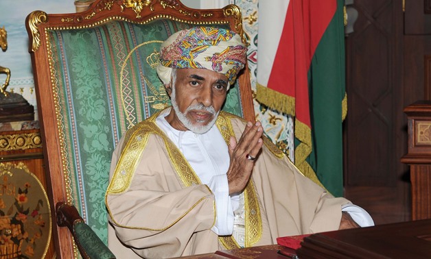 (FILES) In this file photo taken on November 01, 2015 Oman's Sultan Qaboos Bin Said is pictured during a cabinet meeting at the royal palace in Muscat. Sultan Qaboos, who ruled Oman for almost half a century, has died at the age of 79, the Omani news agen
