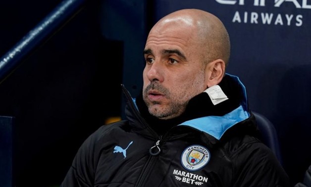 FILE PHOTO: Soccer Football - FA Cup - Third Round - Manchester City v Port Vale - Etihad Stadium, Manchester, Britain - January 4, 2020 Manchester City manager Pep Guardiola before the match REUTERS/Andrew Yates/File Photo
