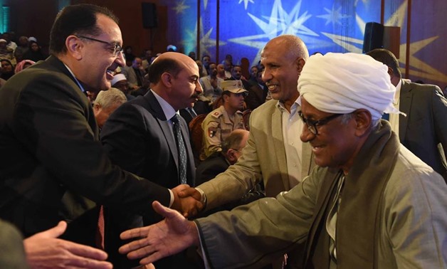 Prime Minister Mostafa Madbouli on Monday attended a celebration in Upper Egypt’s Aswan to pay Nubian people the compensation they deserve, as they were displaced by the construction of the two Aswan dams since 1902 - Courtesy of the Council of Ministers