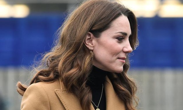 Britain's Catherine, Duchess of Cambridge arrives at Ely & Caerau Children's Centre in Cardiff, Britain, January 22, 2020. REUTERS/Rebecca Naden
