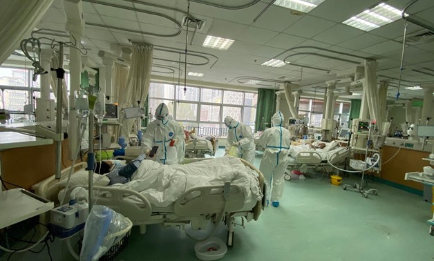 Pictures uploaded to social media on January 25, 2020 by the Central Hospital of Wuhan show medical staff attending to patients, in Wuhan, China. THE CENTRAL HOSPITAL OF WUHAN VIA WEIBO /via REUTERS

