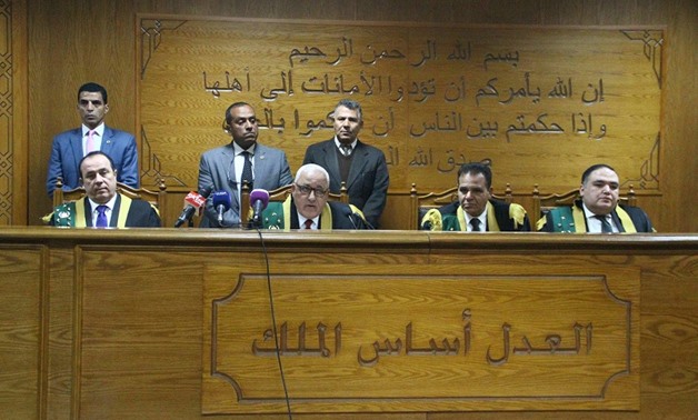 Aswan terrorism court handed down on Monday sentences of imprisonment ranging from 3-25 years to 36 convicts over charges of joining the Islamic State terrorist group (Daesh)- Photo by Ashraf fawzy/ Egypt Today