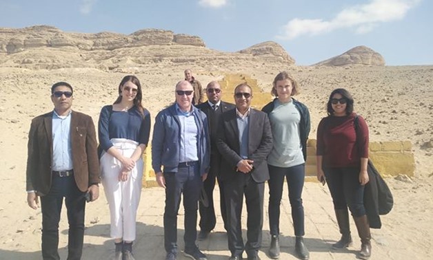 Australia's Ambassador in Cairo Glenn Miles on Thursday made a tour of all archaeological spots in Minya governorate - Press photo