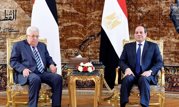 PRESS: Egyptian President Sisi receives his Palestinian counterpart in Cairo.