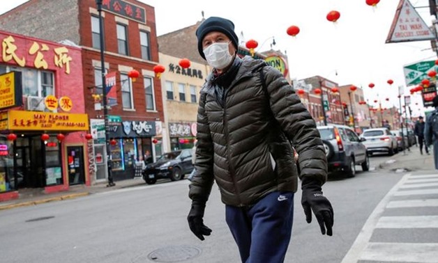 A man wears a masks in Chinatown following the outbreak of the novel coronavirus, in Chicago, Illinois US on January 30, 2020. (Reuters File Photo )
