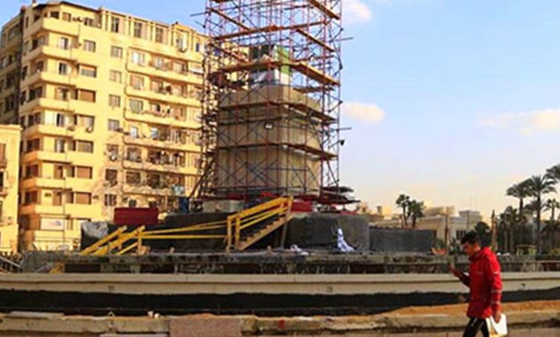 Part of the renovation works of Tahrir Square - ET