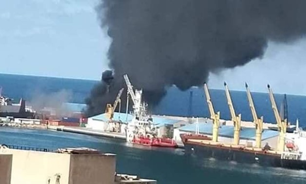 The Libyan National Army (LNA) led by Khalifa Haftar on Tuesday announced destroying a Turkish ship in the Port of Tripoli, in the capital, which it said was carrying weapons and ammunition