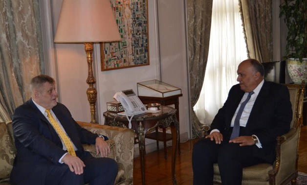 oreign Minister Sameh Shoukry discussed on Tuesday with the United Nations Special Coordinator for Lebanon, Jan Kubitsch - Press photo
