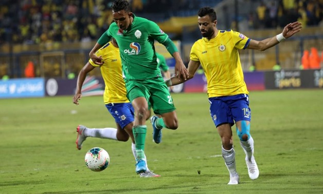 File - The first leg clash between Ismaily and Raja in Ismailia 