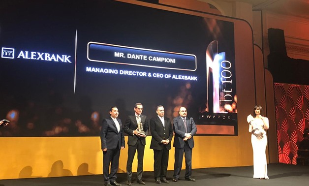 Dante Campioni Chief Executive Officer and Managing Director of Bank of Alexandria receives bt100 Award