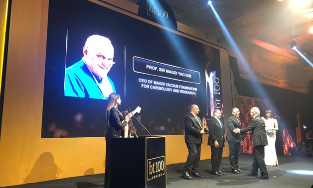 Egyptian British heart surgeon Magdi Yacoub on Tuesday was granted an award by leading economics magazine Business Today, but was not present during the ceremony - Egypt Today