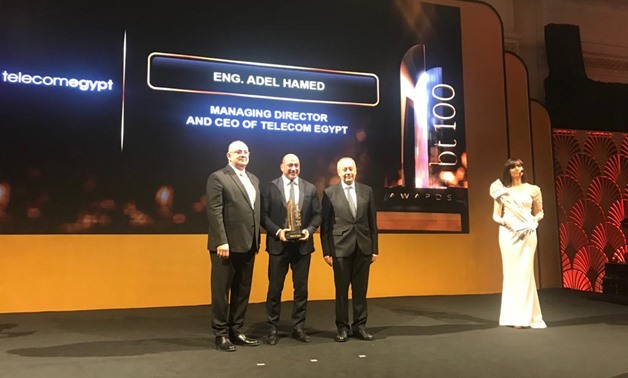 Telecom Egypt has won 2019 top infrastructure services provider award at bt100 Awards, Tuesday.