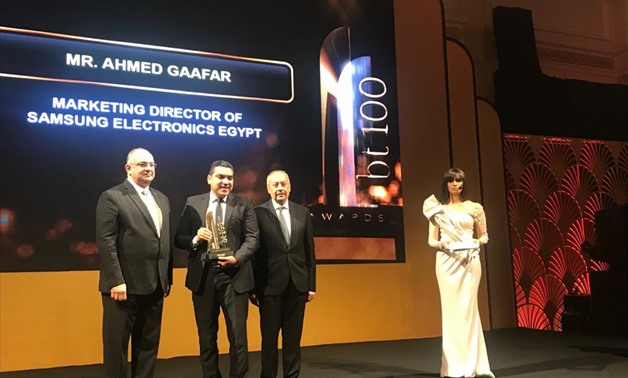 Samsung Electronics Egypt has won top Corporate Social Responsibility (CSR) role in scientific research and artificial intelligence (AI) award at bt100 Awards, Tuesday.