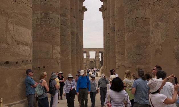 File - Tourists in Luxor.