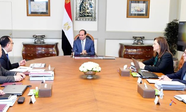 During Sisi's meeting with a number of ministers - Press Photo