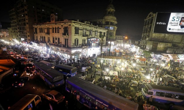 A general view shows the crowd and shops at Al Ataba, a popular market in central Cairo, Egypt January 28, 2020. Picture taken January 28, 2020. REUTERS/Mohamed Abd El Ghany