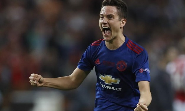 Football Soccer - Ajax Amsterdam v Manchester United - UEFA Europa League Final - Friends Arena, Solna, Stockholm, Sweden - 24/5/17 Manchester United's Ander Herrera celebrates after winning the Europa League Reuters / Lee Smith Livepic
