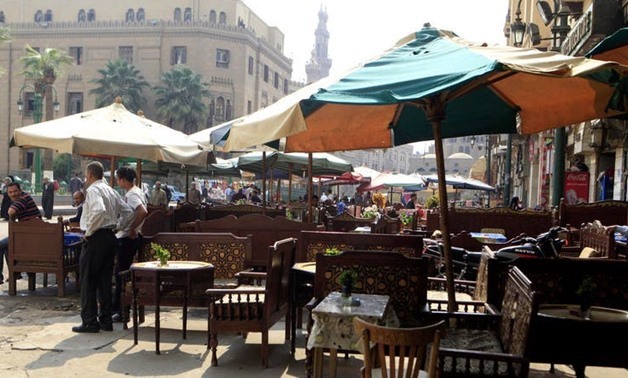 FILE - cafe in Cairo - Reuters