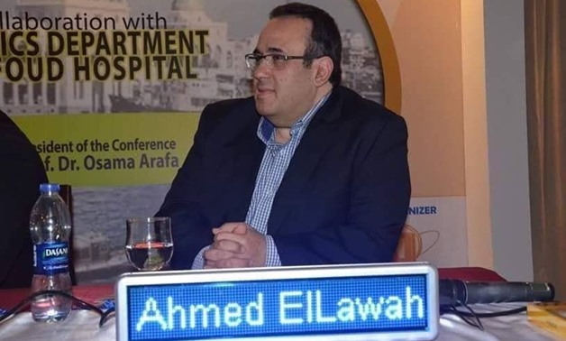 FILE- Egyptian doctor who died of COVID-19 Ahmed al-Lawah  