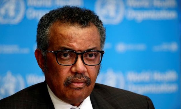 FILE PHOTO: Director General of the World Health Organization (WHO) Tedros Adhanom Ghebreyesus attends a news conference on the situation of the coronavirus (COVID-2019), in Geneva, Switzerland, February 28, 2020. REUTERS/Denis Balibouse