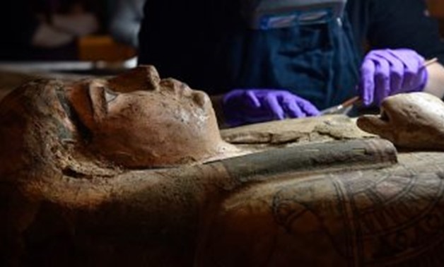 File- Egyptian mummy which is nearly 3,000 years old named Ta-Kr-Hb.