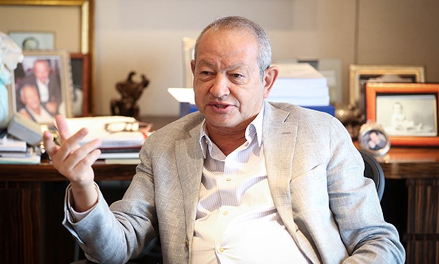 Businessman Naguib Sawiris - File photo/ Photo credit Hazim Abdelsamad