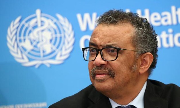 FILE PHOTO: WHO Director-General Tedros Adhanom Ghebreyesus attends a news conference on the coronavirus in Geneva, Switzerland, Feb. 24, 2020. REUTERS/Denis Balibouse/File Photo
