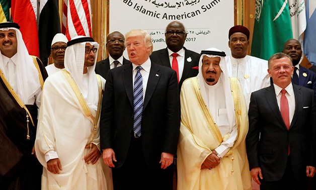 Riyadh Summit gathering, Trump and Arab leaders - File photo