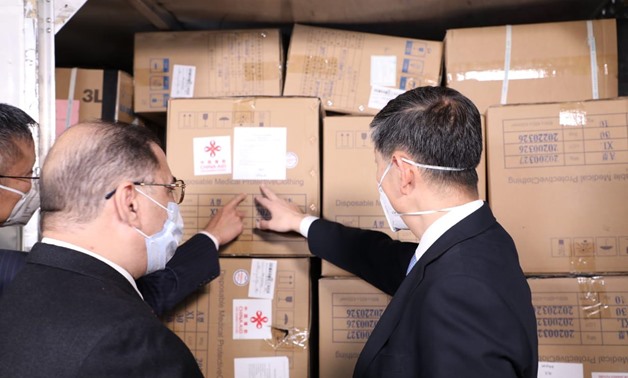 FILE- Egypt received a shipment of preventive medical supplies and coronavirus testers as a gift from China - Egypt Today 
