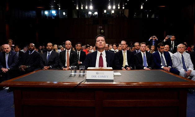 Former FBI Director Comey testifies before a Senate Intelligence Committee- Reuters 